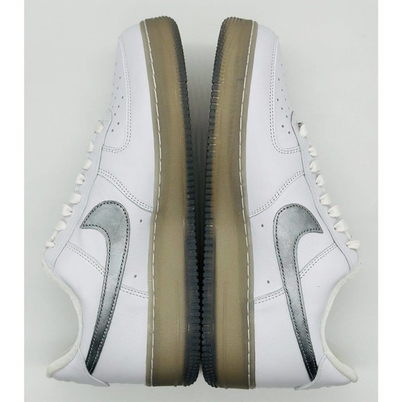 NEW Nike Air Force 1 '07 PRM Low AF1 Silver White DX3945-100 - Picture 6 of 7